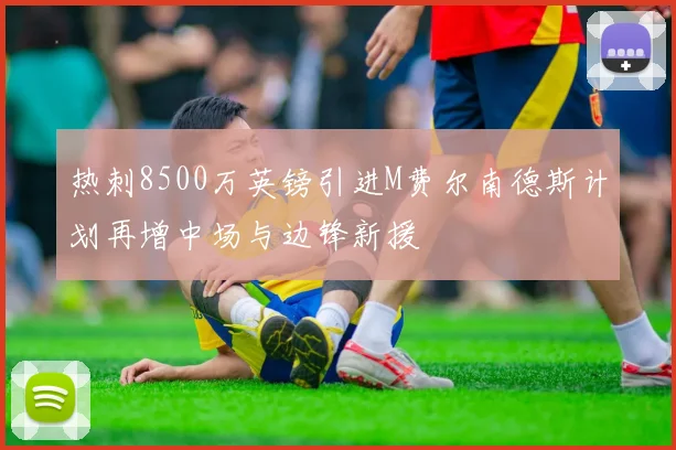 热刺8500万英镑引进M费尔南德斯计划再增中场与边锋新援